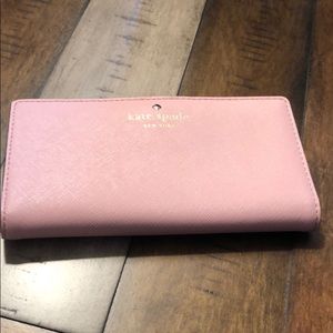 NWOT Kate Spade light pink wallet
